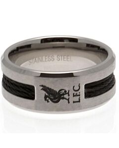 Liverpool FC Black Inlay Ring Large-17135