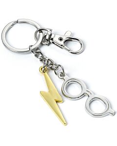 Harry Potter Charm Keyring Lightning Bolt & Glasses-188772