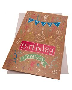 Liverpool FC Girl Birthday Card-189974