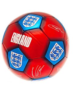 England FA Red & Blue Signature Football-TM-00555