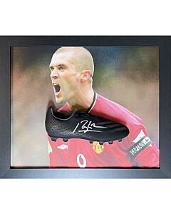 Manchester United FC Keane Signed Boot (Framed)-TM-00712