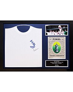 Leeds United FC 1972 Clarke Signed Shirt (Framed)-TM-00828