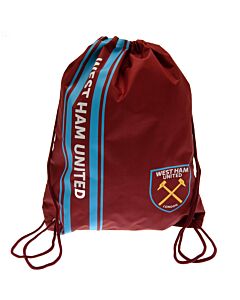 West Ham United FC Stripe Gym Bag-TM-00875