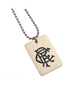 Rangers FC Enamel Crest Dog Tag & Chain-TM-01368