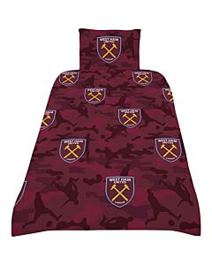 West Ham United FC Player Camo Single Duvet Set-TM-01420