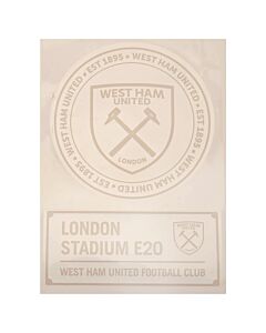 West Ham United FC 2pk A4 Car Decal-TM-01592