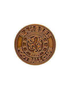 Rangers FC Antique Gold Ready Crest Badge-TM-01654
