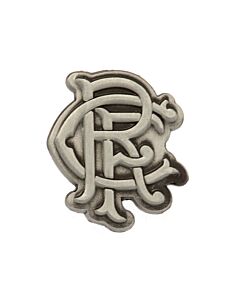 Rangers FC Antique Silver Scroll Crest Badge-TM-01658