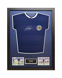 Scottish FA 1986 Strachan Signed Shirt (Framed)-TM-01726