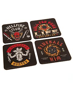 Stranger Things Coaster Set Hellfire Club-TM-02462