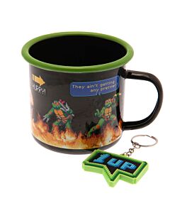 Teenage Mutant Ninja Turtle Enamel Mug & Keyring Set-TM-02770