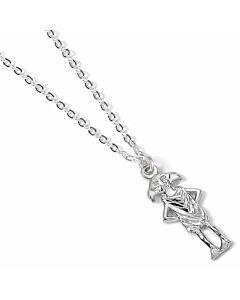 Harry Potter Silver Plated Dobby House Elf Necklace-TM-02843