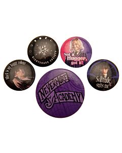 Wednesday Button Badge Set-TM-02954