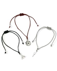 Harry Potter Deathly Hallows Friendship Bracelet Set-TM-03228