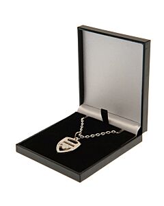 Arsenal FC Silver Plated Boxed Pendant CR-TM-03582