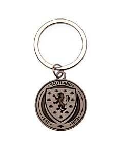 Scottish FA Antique Silver Crest Keyring-147529