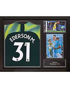 Everton FC Ferguson Signed Shirt (Framed)-TM-02715