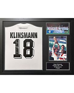 Germany Klinsmann Signed Shirt (Framed)-TM-02716