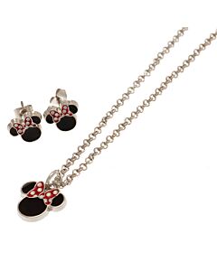 Minnie Mouse Fashion Jewellery Necklace & Earring Set-TM-02686