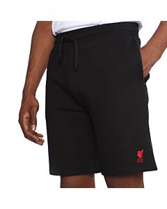 Liverpool FC Sweat Shorts Mens Black Small-TM-02590