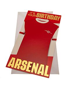 Arsenal FC Retro Shirt Birthday Card-TM-03875