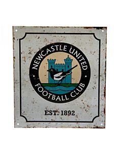 Newcastle United FC Retro Logo Sign-84381