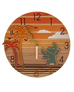 Lilo & Stitch Premium Wooden Wall Clock-TM-03679