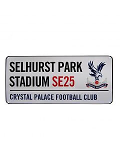 Crystal Palace FC White Street Sign-94318