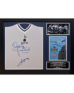 Tottenham Hotspur FC 1981 Ardiles & Villa Signed Shirts (Dual Framed)-TM-04646