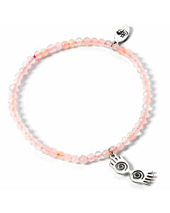 Harry Potter Stone Bracelet With Sterling Silver Charm Luna Glasses-TM-04734