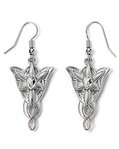 The Lord Of The Rings Silver Plated Evenstar Hook Earrings-TM-04740