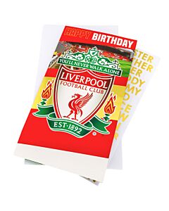 Liverpool FC Personalised Birthday Card-TM-03889 Maznun Football