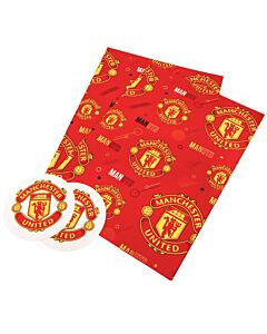 Manchester United FC Text Gift Wrap-TM-03951 Maznun Football