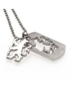 Chelsea FC Cut Out Lion Dog Tag & Chain-1856