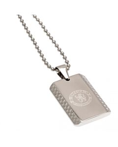 Chelsea FC Patterned Dog Tag & Chain-88141