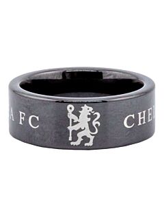 Chelsea FC Black Ceramic Ring Medium-TM-05136