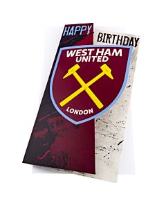 West Ham United FC Crest Birthday Card-TM-03939