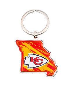 Kansas City Chiefs State Shape Keyring-TM-05034