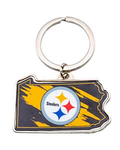 Pittsburgh Steelers State Shape Keyring-TM-05039