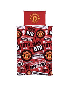 Manchester United FC Patch Single Duvet Set-TM-05610