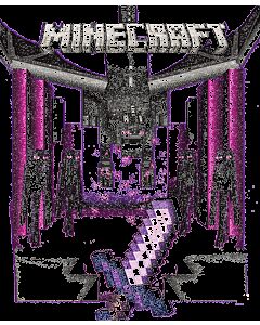 Minecraft Dragon Duel Framed 3D Picture-TM-05583