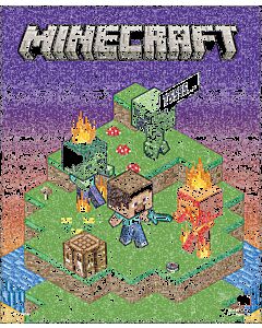Minecraft Terrain Framed 3D Picture-TM-05584