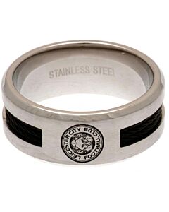 Leicester City FC Black Inlay Ring Medium-105833