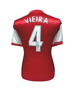 Arsenal FC Vieira Signed Shirt-TM-05408