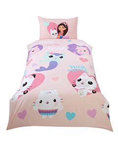 Gabby’s Dollhouse Hugs Single Duvet Set-TM-05770