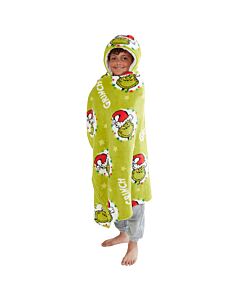 The Grinch Youths Hooded Blanket-TM-05821