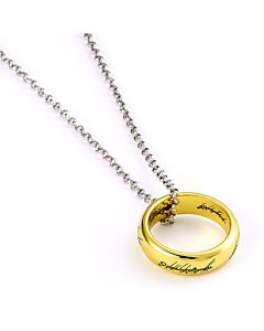 The Lord Of The Rings Silver Plated One Ring Necklace-TM-05911