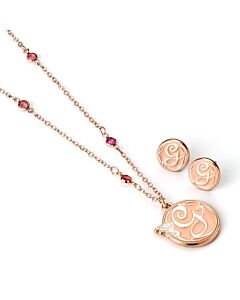 Wicked Rose Gold Plated Glinda Necklace & Earrings-TM-05915