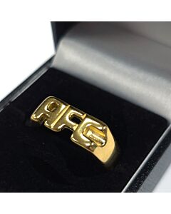 Arsenal FC 18ct Gold Plated on Silver AFC Ring - V-TM-06429