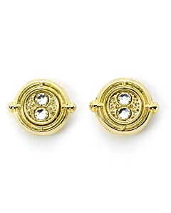Harry Potter Gold Plated Time Turner Stud Earrings-TM-06773